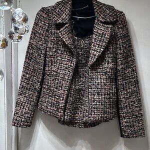 White House Black Market Multicolor Tweed suit